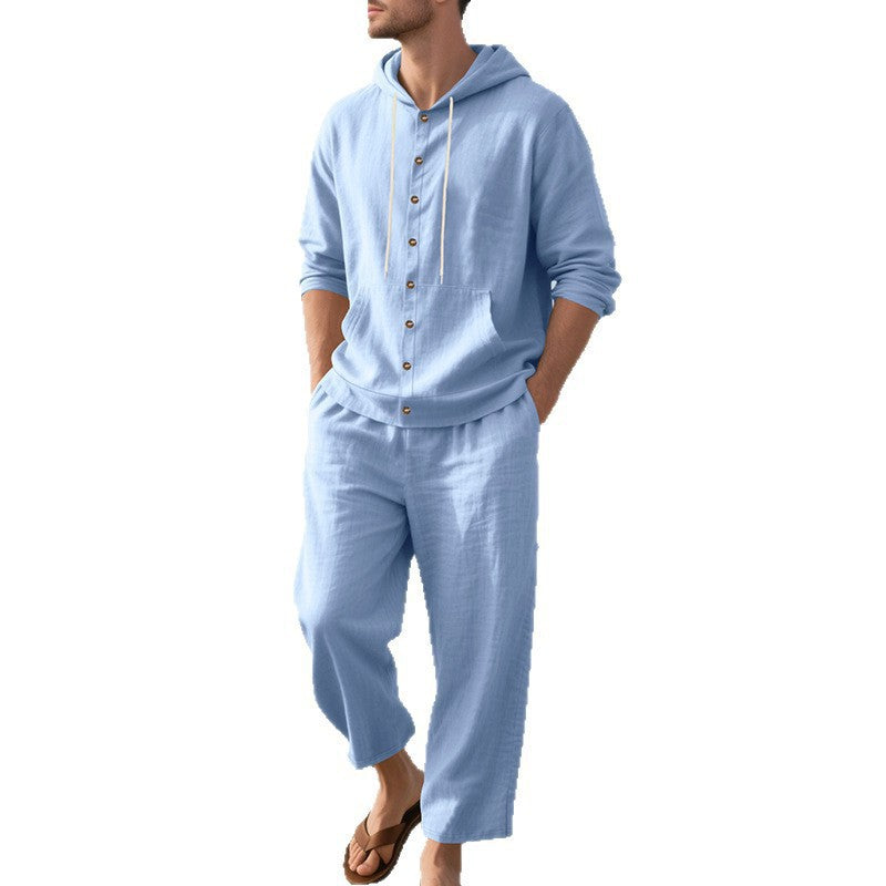 Herren Kapuzenshirt Lässig und Freizeithosen Berlin Style