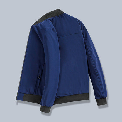 Herren Sportjacke Übergangsjacke Elastisch Mit Taschen