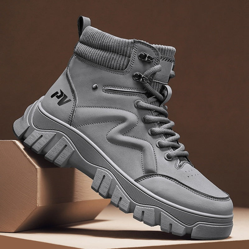 Damen Sneaker High-Top Chunky Straßenschuhe Stabil
