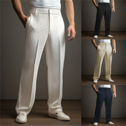 Herren Freizeithose Bequem Strukturiert Casual - BerlinGlamour