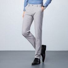Herren Anzughose Klassisch Schwarz Slimfit