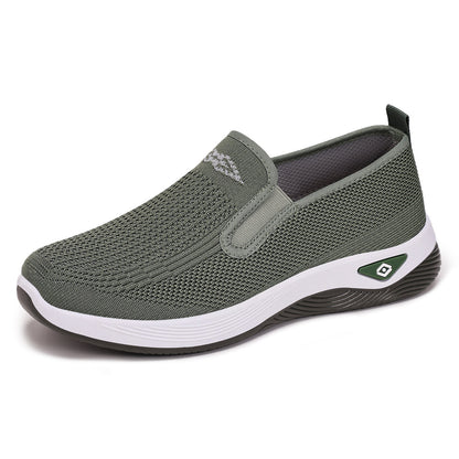 Damen Sportschuhe Bequem Slip-On Atmungsaktiv Weiß