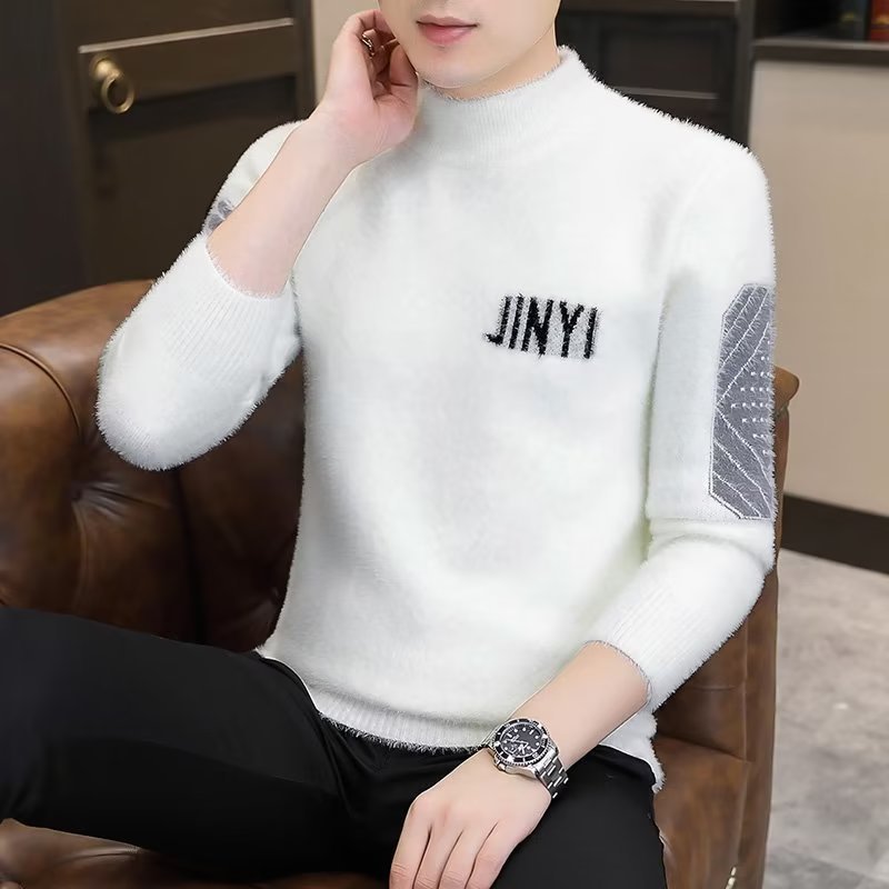 Eleganter Herren Strickpullover Modern Schwarz - BerlinGlamour