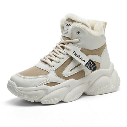 Damen Sneaker Warm Innenfutter Rutschfeste Sohle Modisch