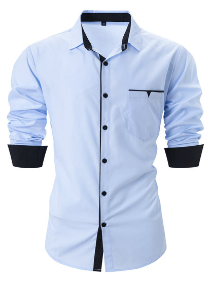 Herren Hemd Kontrastkragen Elegantes Design Berlin