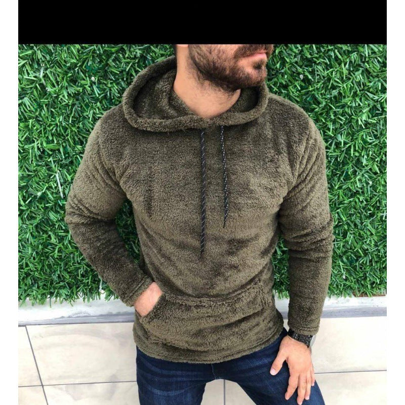 Herren Fleece Hoodie Weich Kuschelig Warm