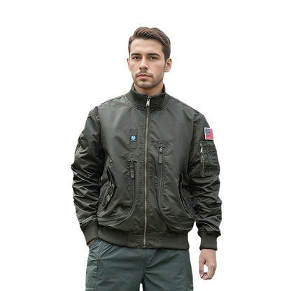 Herren Bomberjacke Funktionstaschen Urban Style