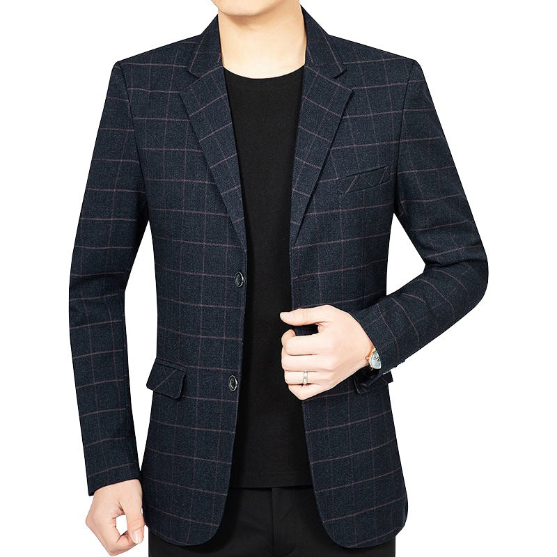 Herren Blazerjacke Karomuster Modern Elegant - BerlinGlamour