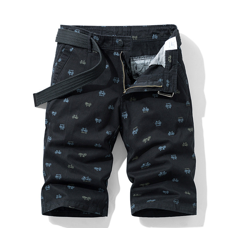Herren Cargo Shorts Trendig Mit Verstellbarem Bund