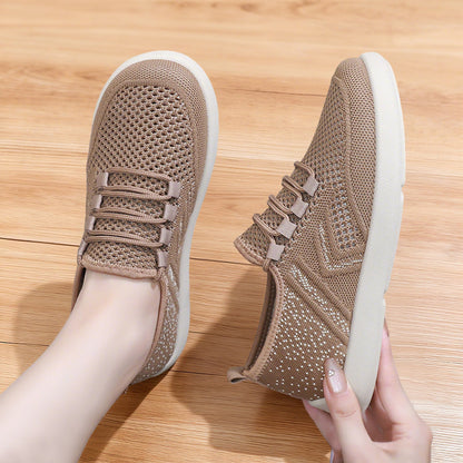 Damen Sneaker Atmungsaktiv Elastisch Komfortschuh