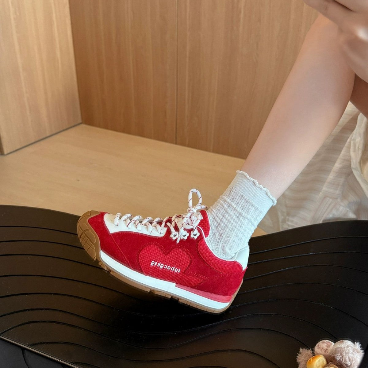Damen Sneaker Sportlich Atmungsaktiv Weiße Schuhe
