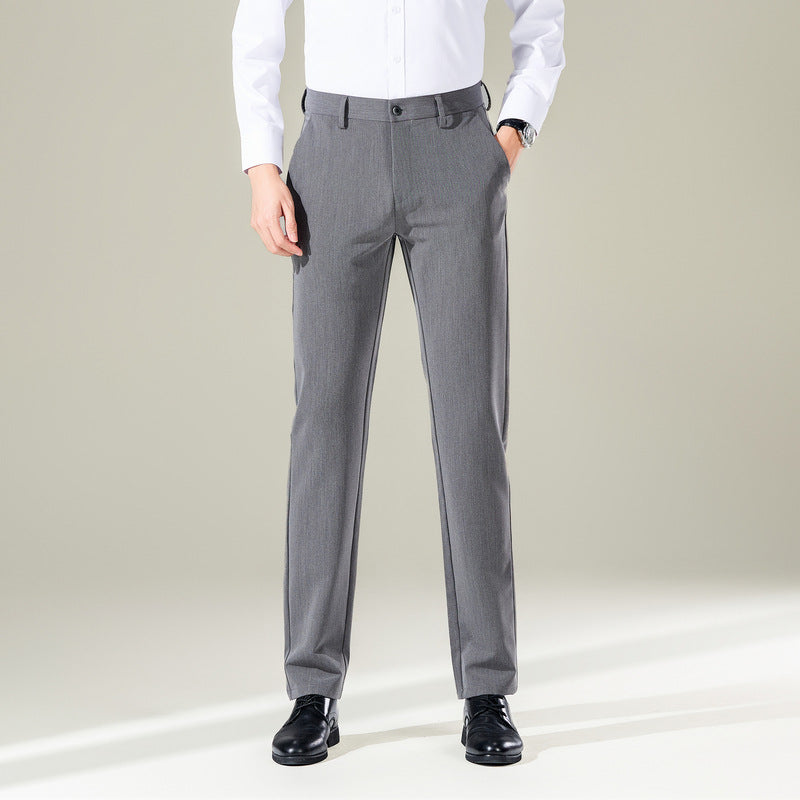 Elegante Herren Businesshose Slim Fit Schwarz