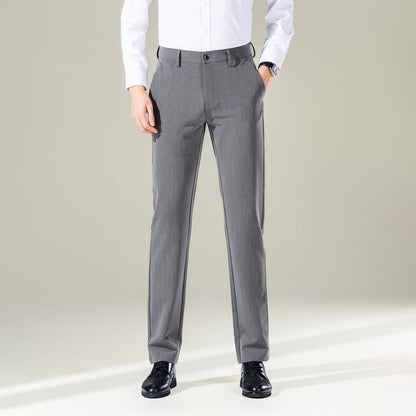 Elegante Herren Businesshose Slim Fit Schwarz