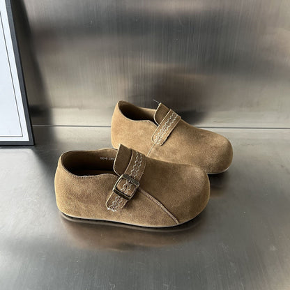 Damen Clogs Wildleder Bequem Verstellbarer Riemen