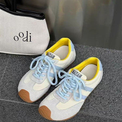 Damen Sneaker Weich Wildleder Rutschfest Moderne - BerlinGlamour