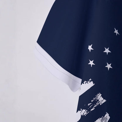Herren Poloshirt Berlin Glamour Grafik Print