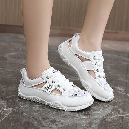 Damen Freizeitschuhe Atmungsaktiv Florales Netzdesign Sneaker