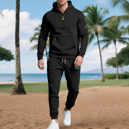 Herren Sweatset Sportlich mit Taschen und Kordelzug