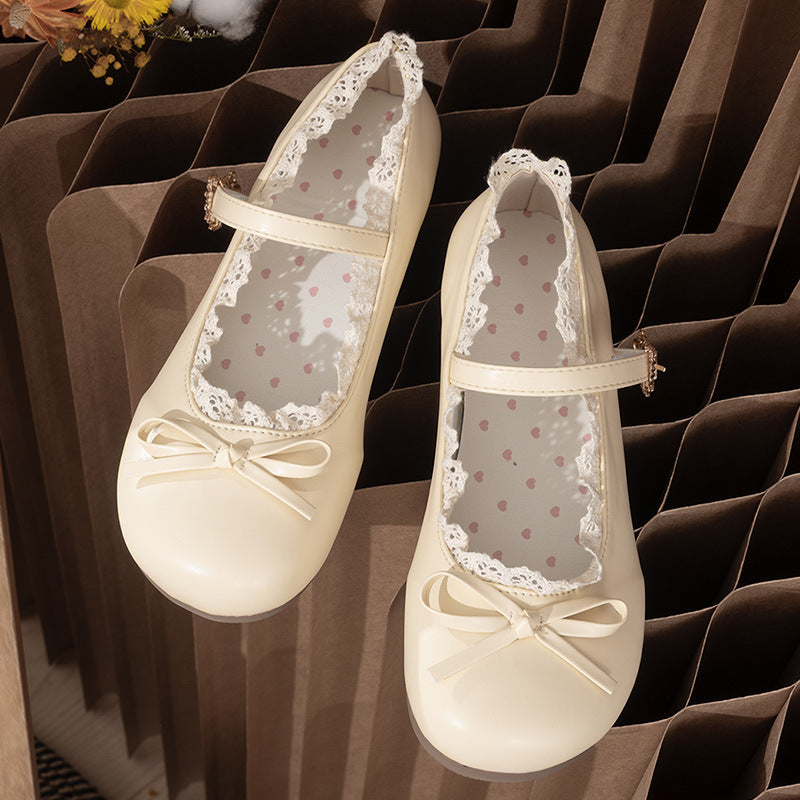 Damen Ballerina Schuhe Bequem Elegante Riemen