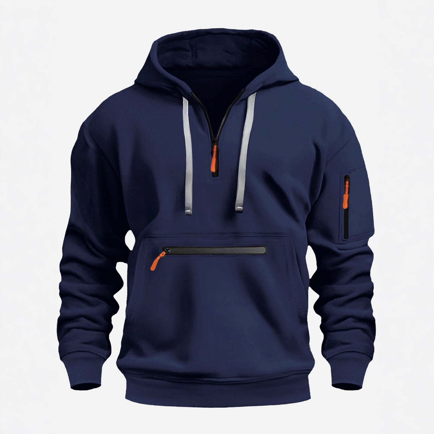 Funktionspullover Herren Kapuzenpullover Sportlich Modern
