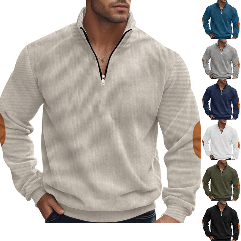 Herren Sweatjacke Reißverschluss Kapuze Sportlich - BerlinGlamour