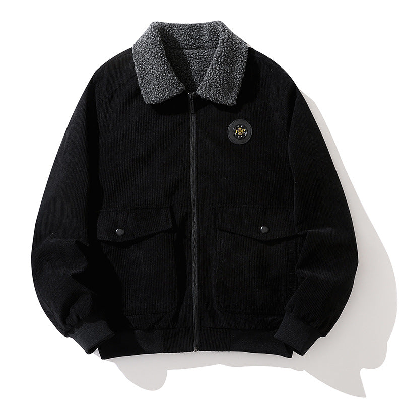 Herren Übergangsjacke Warm Fleece Innenfutter Modern
