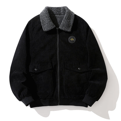 Herren Übergangsjacke Warm Fleece Innenfutter Modern