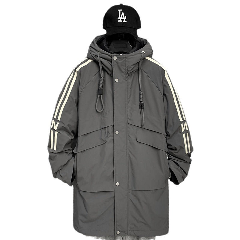 Herren Winterjacke Modern mit Taschen und Hochkragen