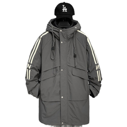 Herren Winterjacke Modern mit Taschen und Hochkragen