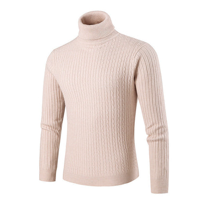 Herren Rollkragenpullover Strick Modern Style
