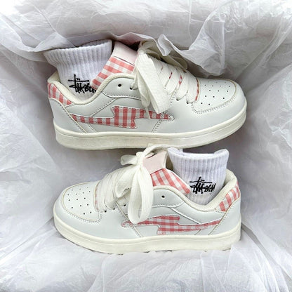 Damen Sneaker Karomuster Modern Strapazierfähig