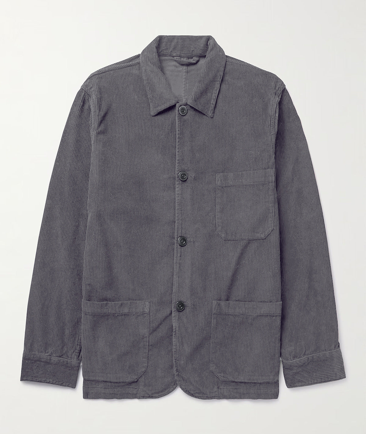 Herren Cordjacke Lässig mit Taschen Braun Modern