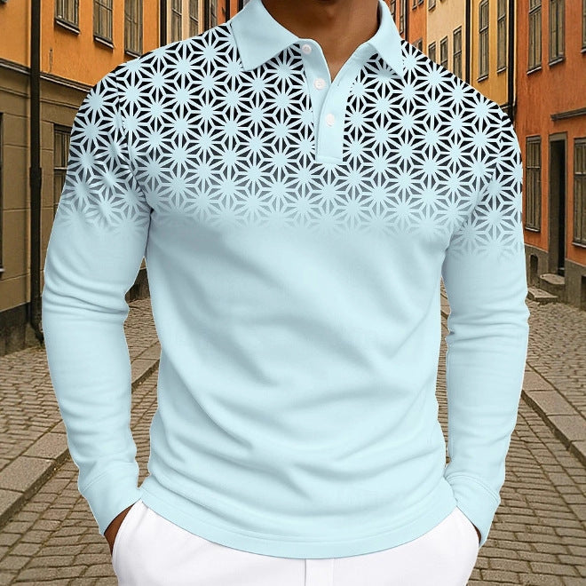 Herren Poloshirt Modern Trendig Graphisches Muster