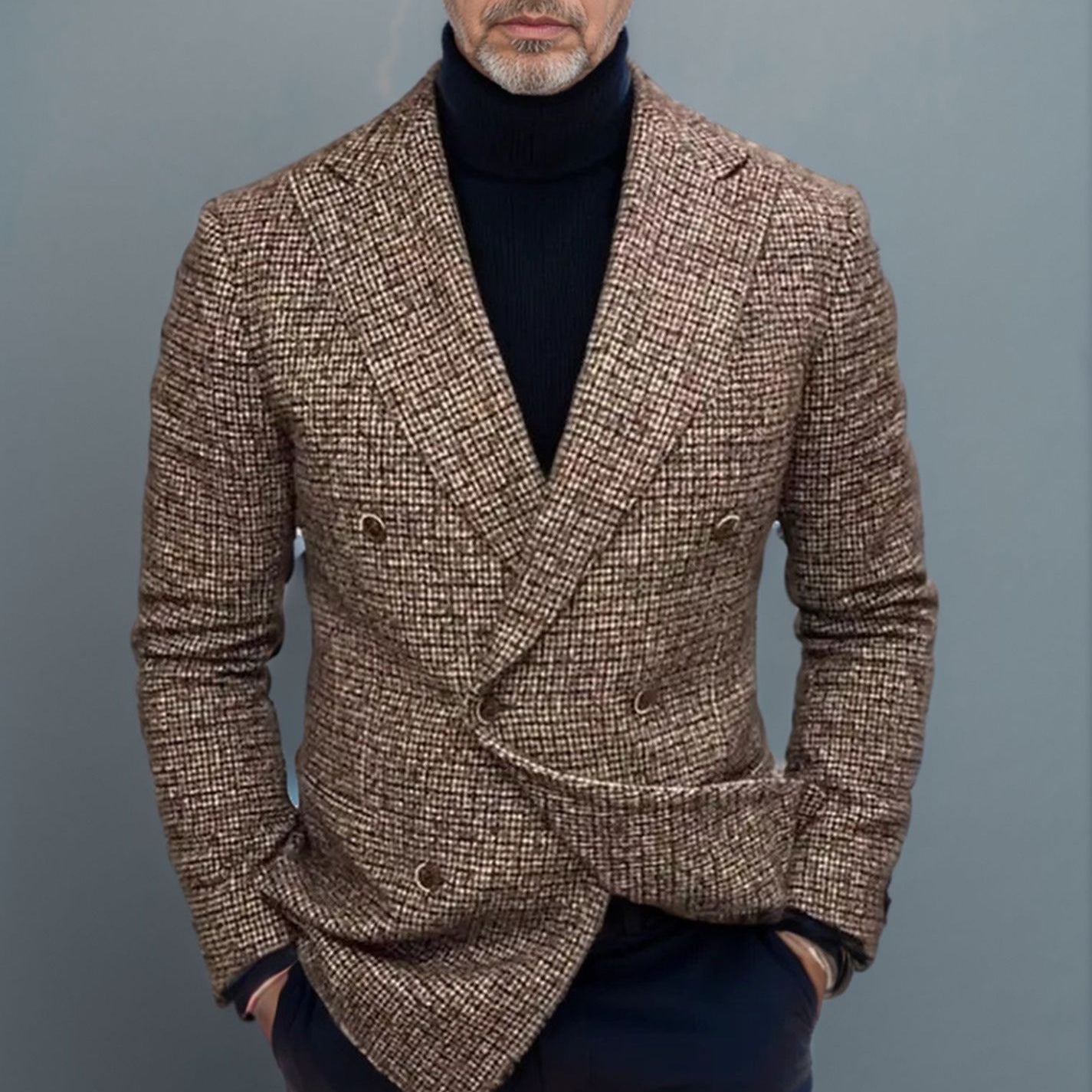 Herren Blazer Doppelreihig Elegant Modern - BerlinGlamour