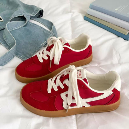 Damen Sneaker Retro-Style Bequem Hochwertig