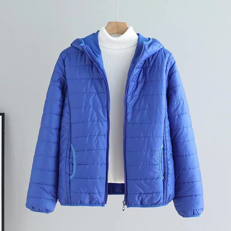 Damen Übergangsjacke Steppjacke Mit Kapuze Modern