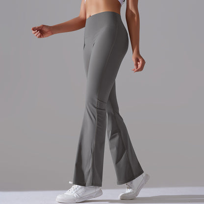 Fitnesshose Damengröße mit Hochem Bund Formende Leggings