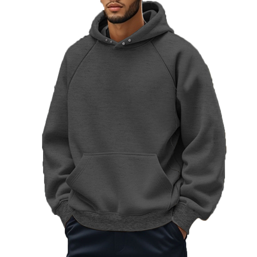 Herren Kapuzenpullover Lässig Mit Kängurutasche Elastisch
