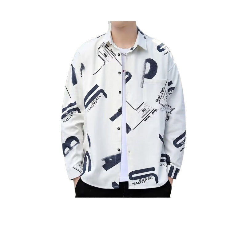 Herren Hemd Grafik Druck Berlin Style
