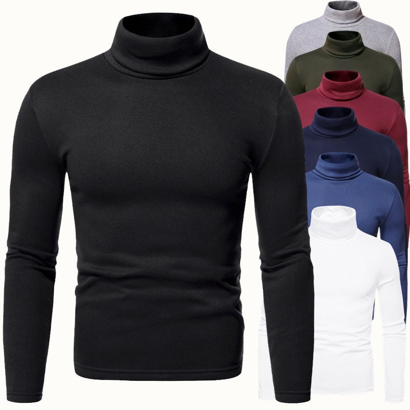 Herren Rollkragenpullover Modern Baumwollmix Slim Fit - BerlinGlamour