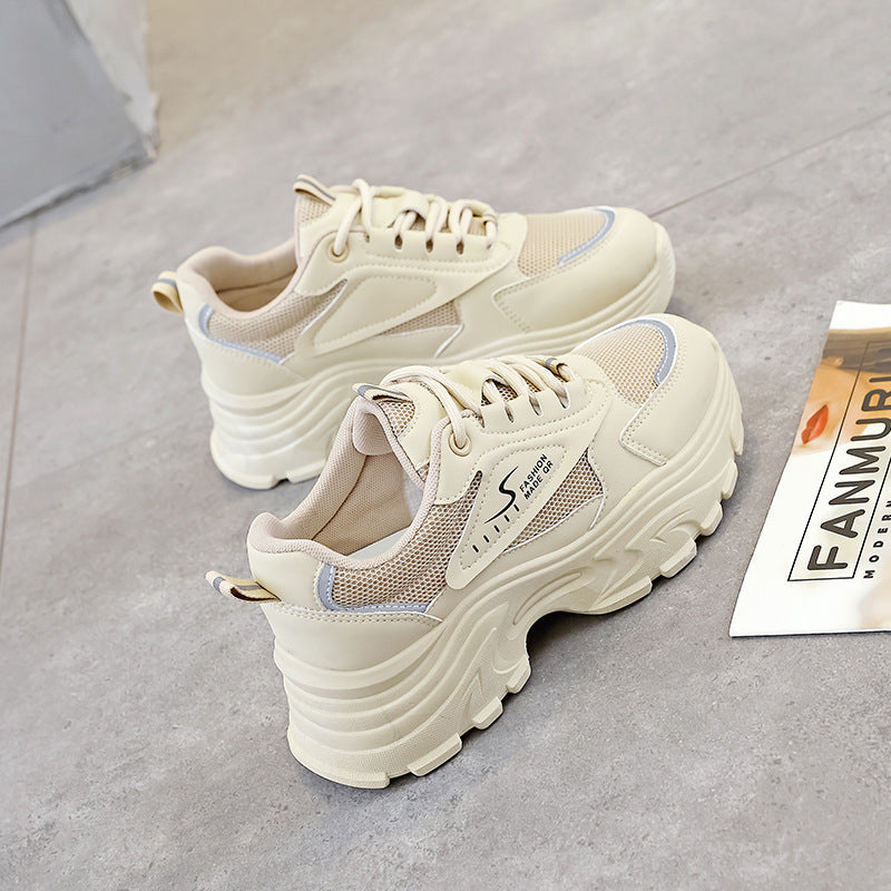 Damen Sneaker Chunky atmungsaktiv Stoßdämpfer