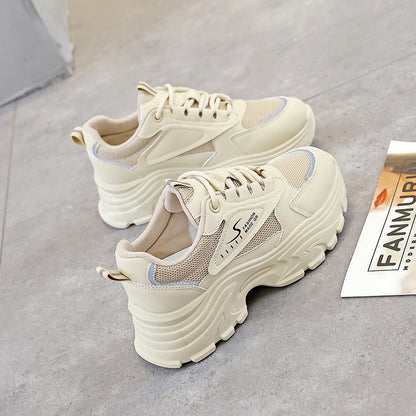 Damen Sneaker Chunky atmungsaktiv Stoßdämpfer