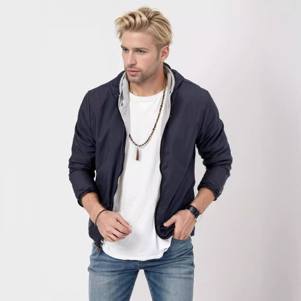 Herren Freizeitjacke Modern Stylisch Wasserdicht