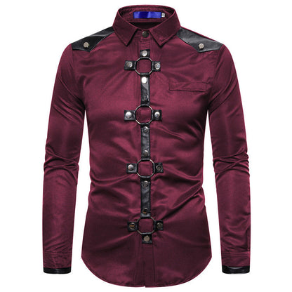 Herren Hemd Modern mit Kontrastnähten Elegantes Design