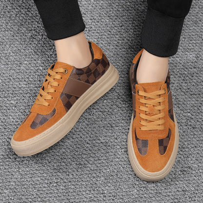 Damen Sneaker Karo-Design Rutschfest Modern