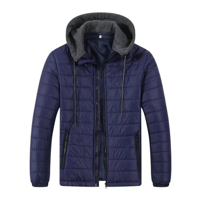 Herren Steppjacke Übergangsjacke Warm Isoliert Kapuze