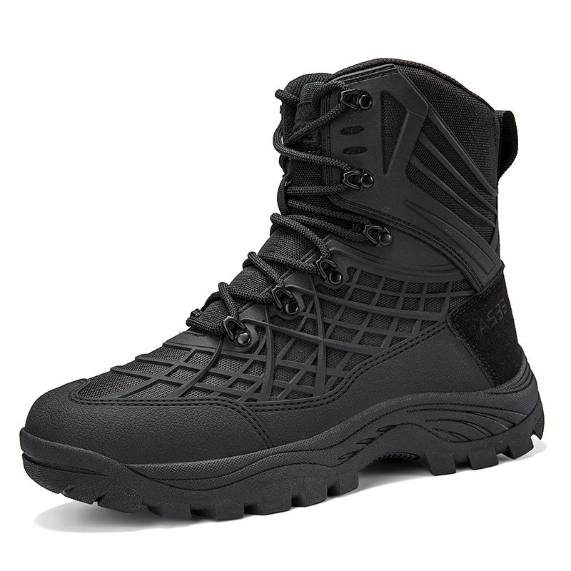 Herren Trekkingstiefel Wanderschuhe Knöchelschutz Rutschfest