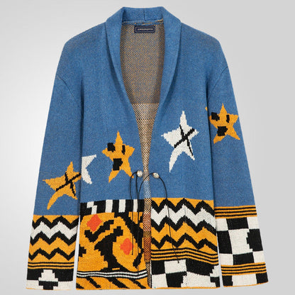 Herren Strickjacke Groß Kapuze Einzigartig Modern - BerlinGlamour