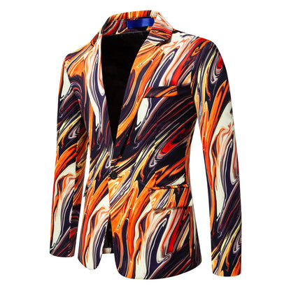 Herren Blazer Marmormuster Elegant Berlin Style