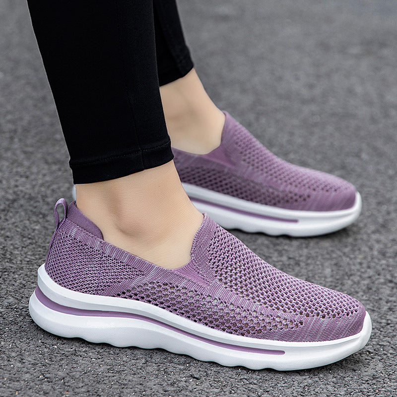 Damen Sneaker Slip-On Atmungsaktiv Comfort Mesh - BerlinGlamour